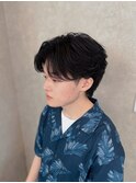 フェザー×センターパート