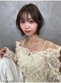 ブリーチなしカラー伸ばしかけヘア簡単スタイリング小顔ヘア
