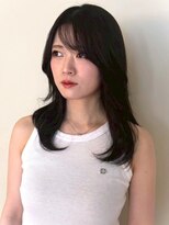 顔周りカット 髪質改善トリートメント ダークカラー 艶髪 20代