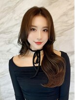 ロンド フィーユ(Lond fille)&nbsp;☆グレーブラウン/ミディアムレイヤーカット/ダークアッシュ