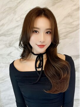 ロンド フィーユ(Lond fille) ☆グレーブラウン/ミディアムレイヤーカット/ダークアッシュ