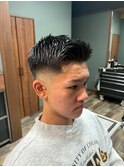 MEN’S HAIR/サーフカール/刈り上げセンターパート/柏