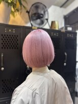 ヴァイス 渋谷店(VAICE)&nbsp;ハイトーンカラー/ショートカット/ペールピンク