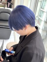 シェイト レイヤーカット 天神(ciate) ダブルカラー/ブリーチ/レイヤーカット/ブルー/ネイビー