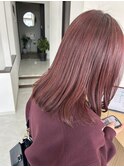 ブリーチなしで育てるレッドカラー◎