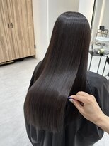 ジーナ 吉塚(Zina) 美髪矯正 ダークブラウン【福田れん】吉塚美容室 縮毛矯正