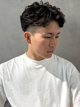 ソウル 福山駅前店(SOUL.) ツーブロック センターパート スパイラルパーマ マッシュ