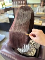 アオイ(Aoi)&nbsp;ブリーチなしで叶う♪艶感ピンク×髪質改善カラー
