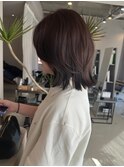 透明感艶カラー　レイヤーボブ　福島市