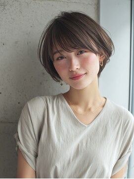ヘアーサロンブランコ(hair salon blanco) 大人可愛いふんわり丸みショートボブ