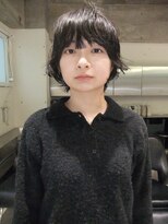 ダブ アオヤマ(DaB AOYAMA)&nbsp;オイルでスタイリングがすぐ終わるショートボブパーマ