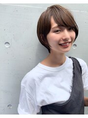 イルミナカラー×コンパクトショートでお洒落大人ショートヘア☆