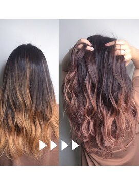 ワット 新宿店 【W-ワット-担当田辺貴裕 】＊PINKバイオレットグラデーション＊