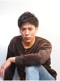 【ビジカジ】ツーブロック×アップバング×無造作ショート