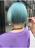 【GUEST_STYLE】Turquoise  #ケアブリーチ#ホワイトアッシュ