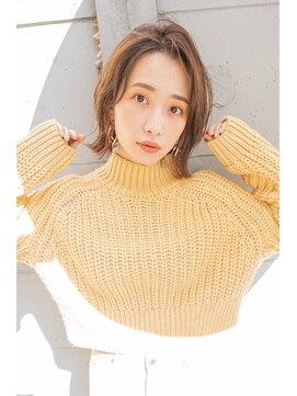 クラン(clan) ミニウルフ／テラコッタ／くすみブルー／デジタルパーマ