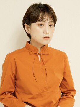 オンク 新宿(onk) 黒髪/グレーベージュ/レイヤーロング/前髪パーマ[新宿駅]