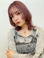 トルネード(TORNADO) 外ハネウルフ フェイスレイヤー ピンクバイオレットt1130