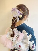 ラトリエコンタン(L´atelier Content)&nbsp;水引 金箔 成人式ヘア 卒業式ヘア 袴ヘア 振袖ヘア【津田沼】