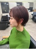 ショートヘアのインナーカラー
