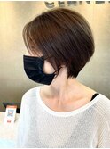 大人小顔ショートスタイル20代30代40代髪質改善透明感カラー