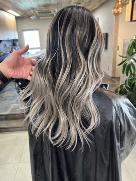 ネハス(nehus.) コンストハイライトバレイヤージュ  /イメチェン/こなれミディ