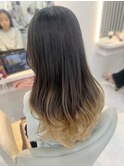 【山田】お客様スタイル　バレイヤージュ　キッズカラー