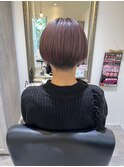【ショート/ピンクバイオレット/ダブルカラー】20代30代40代50代
