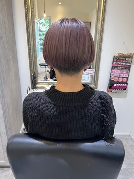 ケアアンドデザイン 今里本店(care&design fulfill) 【ショート/ピンクバイオレット/ダブルカラー】20代30代40代50代