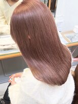 ヒビヲ(HIBIO)&nbsp;ダブルカラーミルクティーベージュペールピンクベージュレイヤー