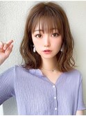 ミディアムウルフひし形シルエットひし形ボブヨシンモリ