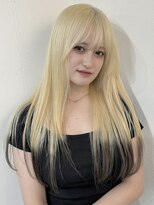 リヴ ウメダ(LIV umeda)&nbsp;ホワイトブロンド/ケアブリーチ/トリプルカラー/梅田