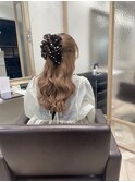 【髪質改善カラー】ブリーチありのミルクティーカラー
