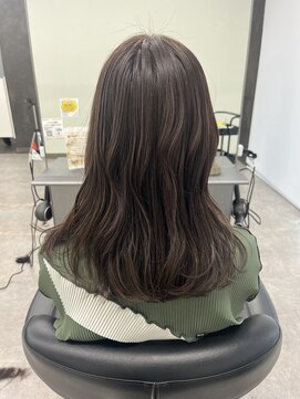ガルボヘアー 桟橋店(garbo hair) 艶カラー　ラベージュ　トリートメント　ロング