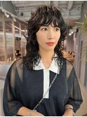 【mai style】ウルフパーマ　ミディアムウルフ　マレットパーマ