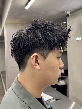 ニコ トウキョウ ロジック(nico TOKYO Logic) 刈り上げアップバングスパイキーショートパーマスパイラルパーマ