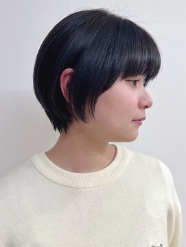モリオフロムロンドン 松戸店(Morio from London) 【morio松戸 アイダ】20代耳かけ丸みショート/マッシュショート