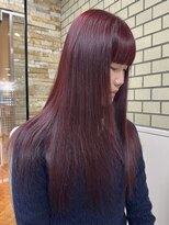 ファブ 千葉店(FaB) 【ブリーチなしダブルカラー×チェリーレッド】