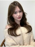 ベージュカラー 髪質改善 韓国ヘア 透明感カラー レイヤー