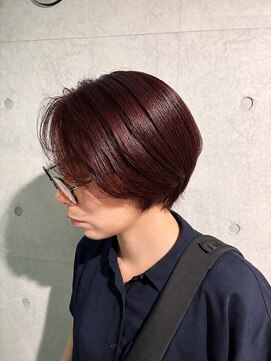 ピース バイ シータ(PEACE by CITA) レッドブラウン×大人コンパクトショートボブ20代30代40代