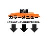 ↓↓【新規カラーメニュー】↓↓