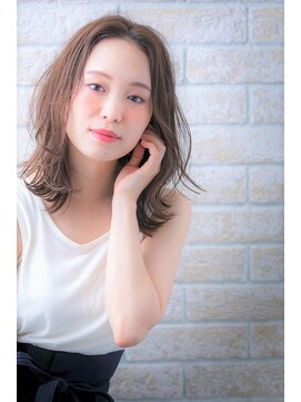 ソア 武蔵小杉(SOAR) 毛先パーマネオウルフ小顔外ハネボブアッシュブラウン