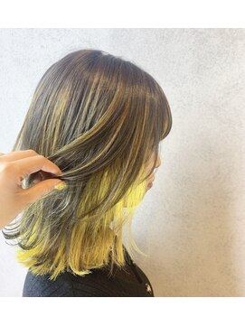 ヘアサロンエム 渋谷店(HAIR SALON M) 外ハネボブ/アッシュブラウン/ネオウルフ/デザインカラー