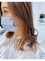 メゾンデエムスラッシュ センター北(Maison des M.SLASH)&nbsp;イヤリングカラーオレンジ