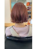 オーストヘアーモニカ 梅田茶屋町2号店(Aust hair Monica) 汐崎【ボブ／ショートボブ／ピンクベージュ】