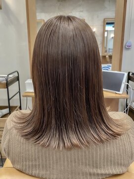 カノエ 防府田島店(canoe) canoe式_髪質改善カラー[艶髪ミルクティブラウン]