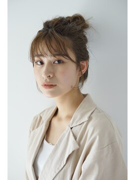 パール(PearL) 【PearL】モテお団子アレンジ×ヘーゼルベージュ/くすみベージュ