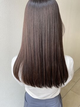 オウルヘアー(Owl hair) ラベンダーグレージュ/ロング/艶髪