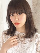 ミリ 調布店(Mili)&nbsp;【Mili 調布】オリーブベージュ×ゆる巻き大人ミディアム