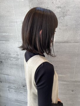 サラビューティーサイト 志免店(SARA Beauty Sight) 大人可愛い30代40代小顔グレージュ外はねボブ★山之内